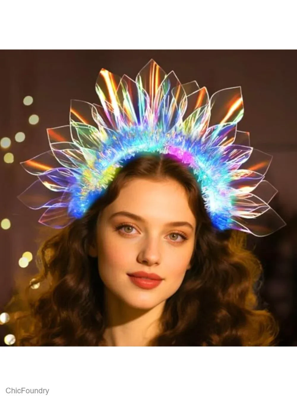 LED Headband Glow in the Dark Party Hair Accessory TPU Rave Concert Halloween